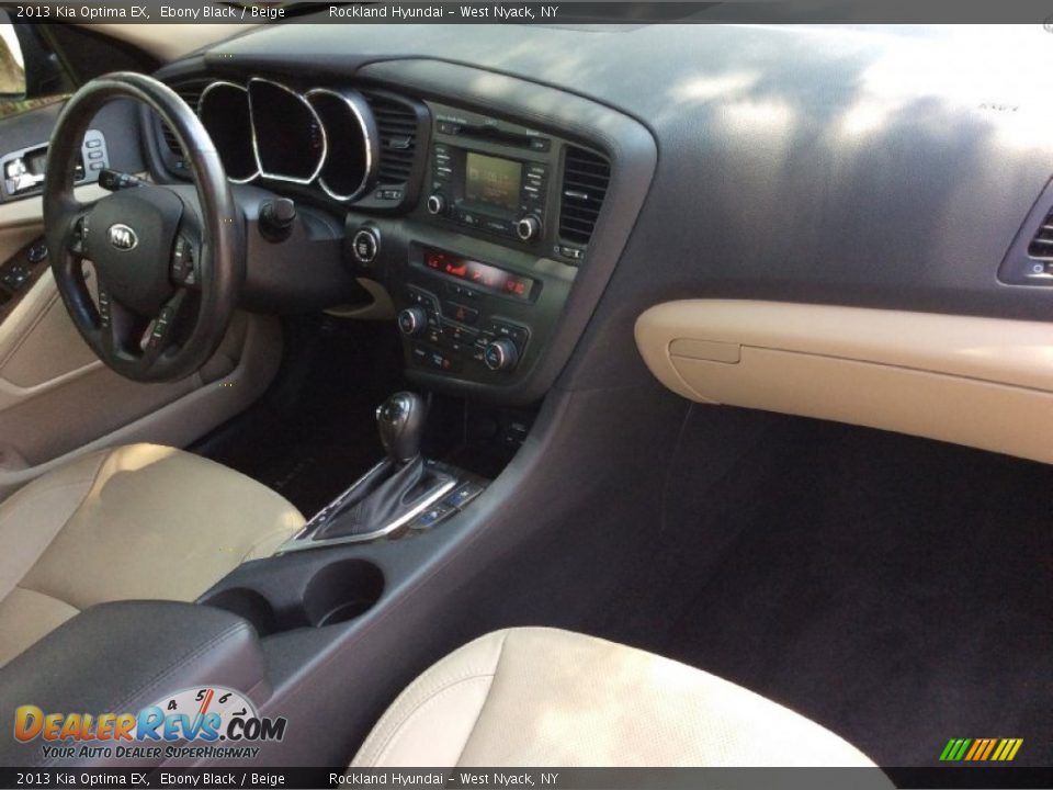 2013 Kia Optima EX Ebony Black / Beige Photo #25