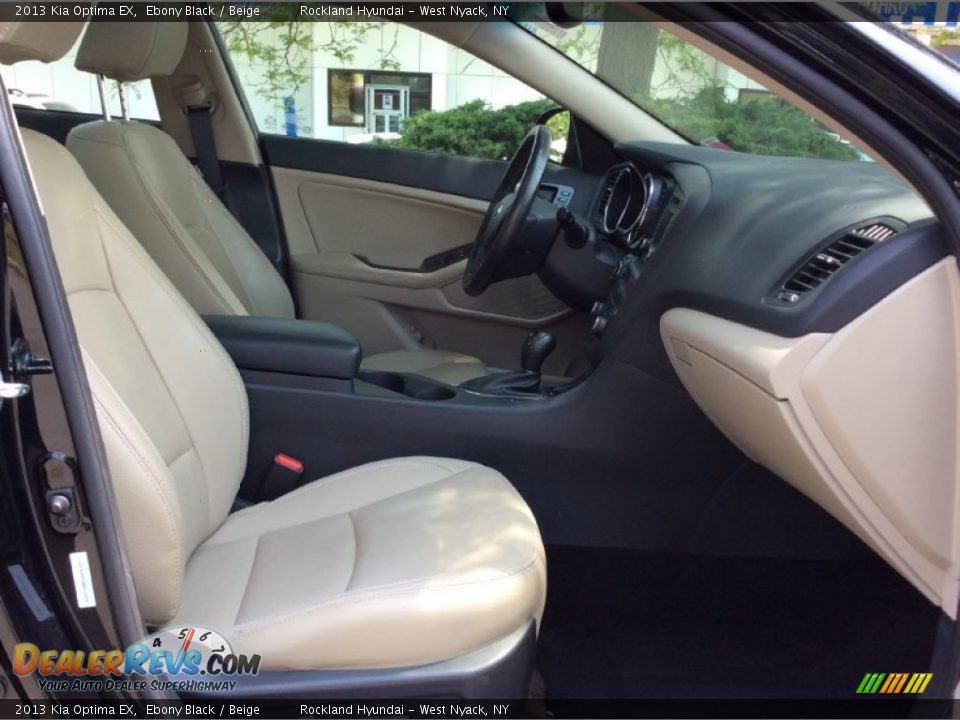 2013 Kia Optima EX Ebony Black / Beige Photo #26