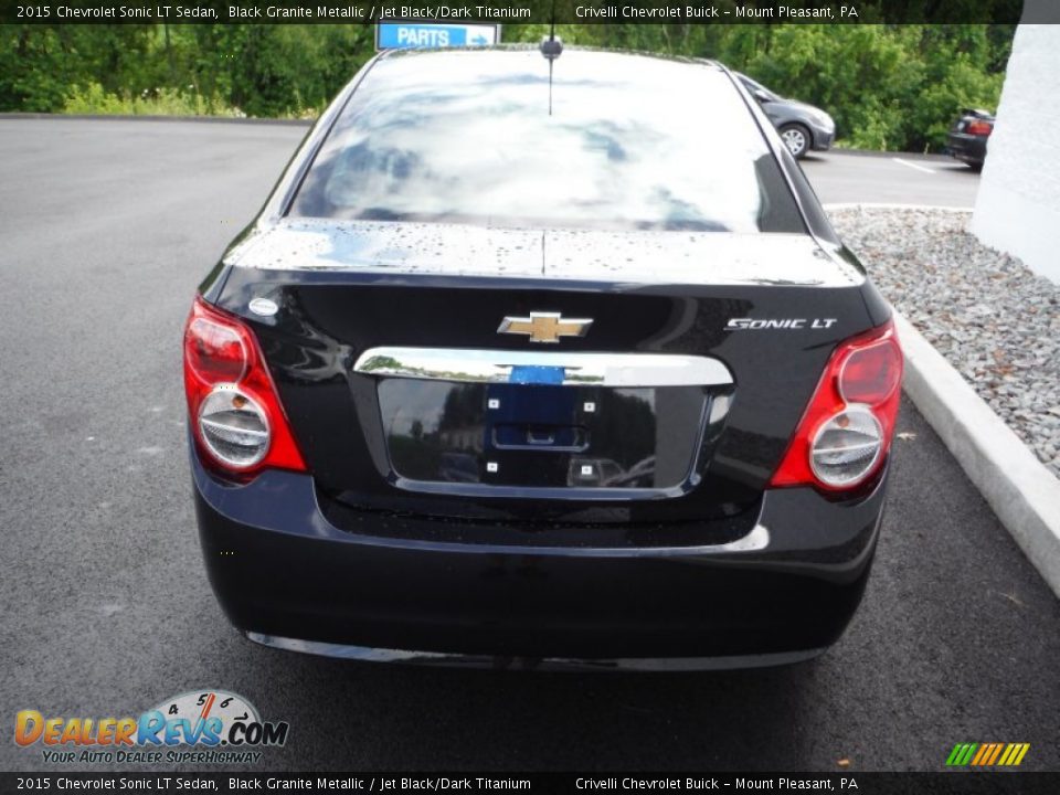 2015 Chevrolet Sonic LT Sedan Black Granite Metallic / Jet Black/Dark Titanium Photo #6