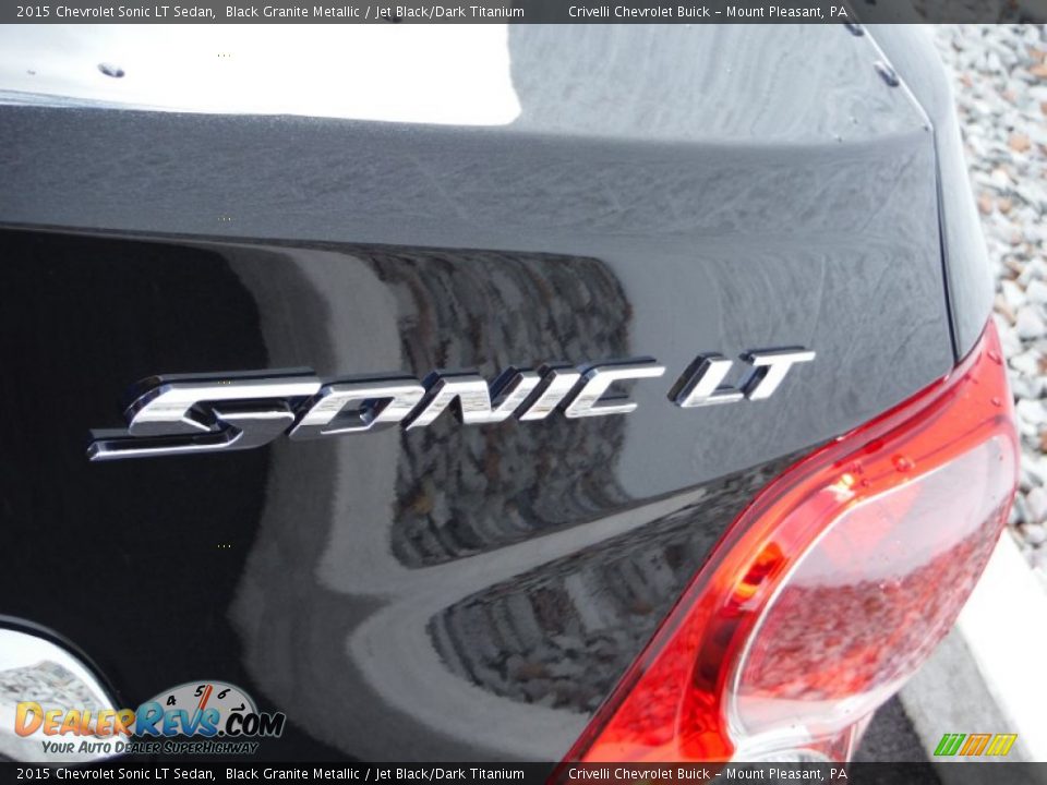 2015 Chevrolet Sonic LT Sedan Black Granite Metallic / Jet Black/Dark Titanium Photo #8