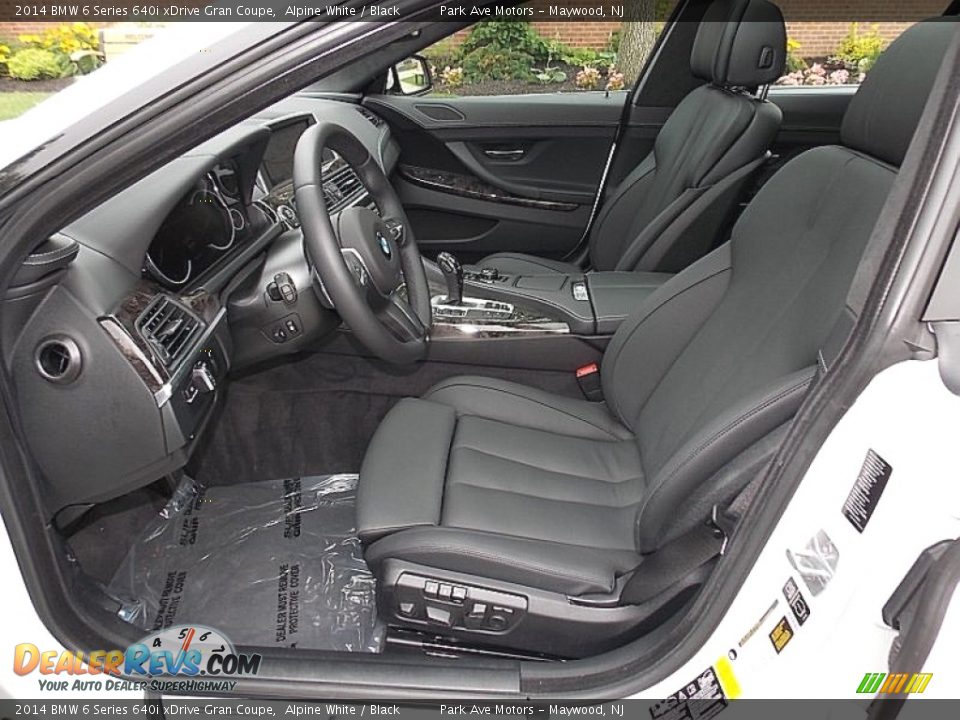 Black Interior - 2014 BMW 6 Series 640i xDrive Gran Coupe Photo #12