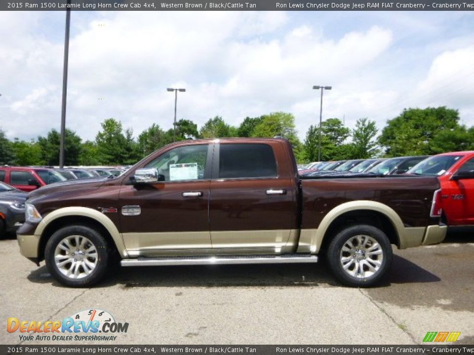 Western Brown 2015 Ram 1500 Laramie Long Horn Crew Cab 4x4 Photo #2