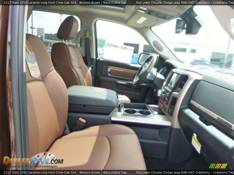 2015 Ram 1500 Laramie Long Horn Crew Cab 4x4 Western Brown / Black/Cattle Tan Photo #12