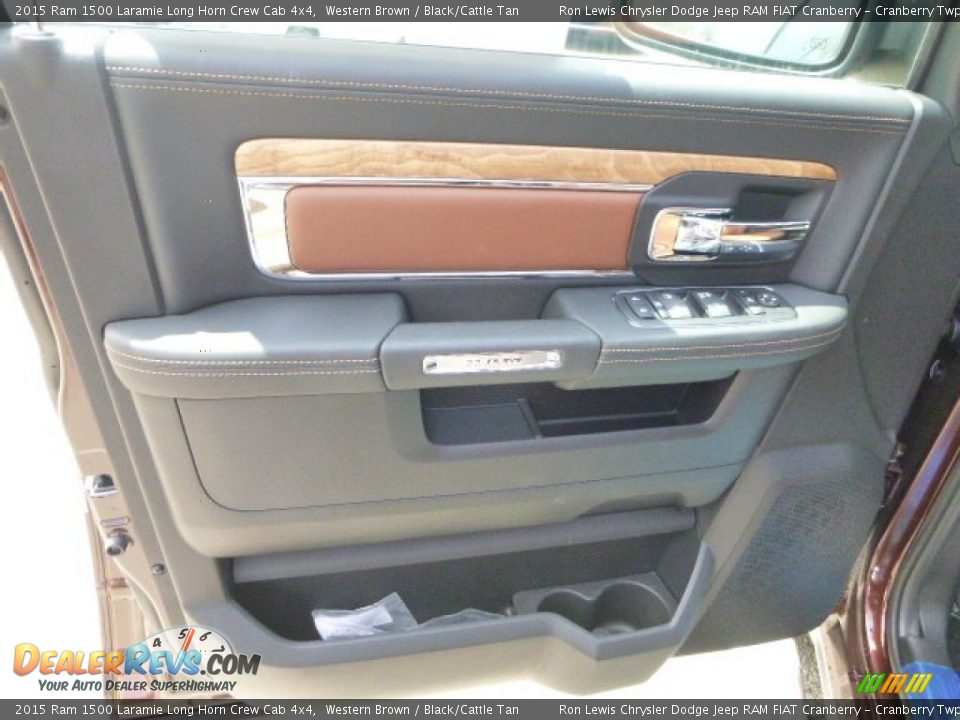 2015 Ram 1500 Laramie Long Horn Crew Cab 4x4 Western Brown / Black/Cattle Tan Photo #15