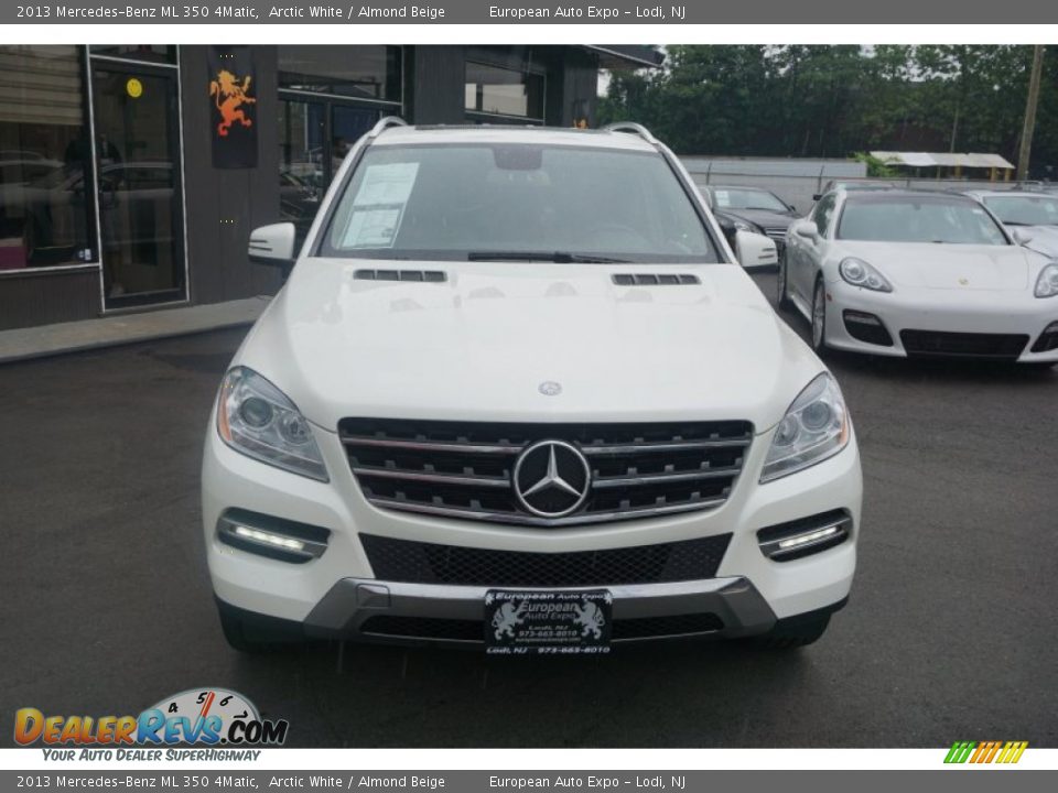 2013 Mercedes-Benz ML 350 4Matic Arctic White / Almond Beige Photo #8