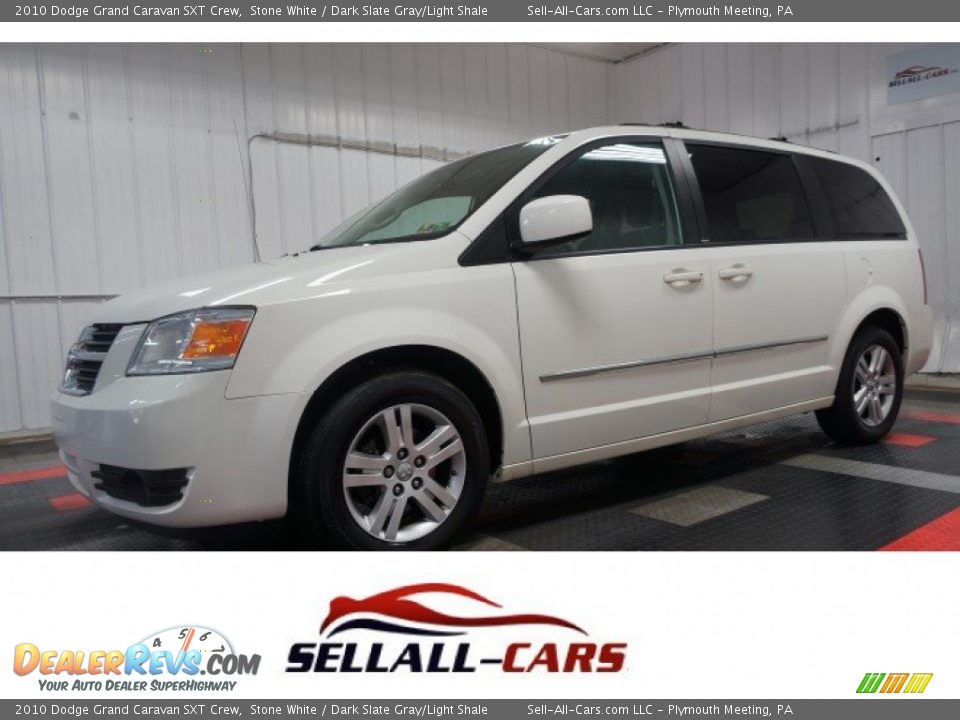 2010 Dodge Grand Caravan SXT Crew Stone White / Dark Slate Gray/Light Shale Photo #1