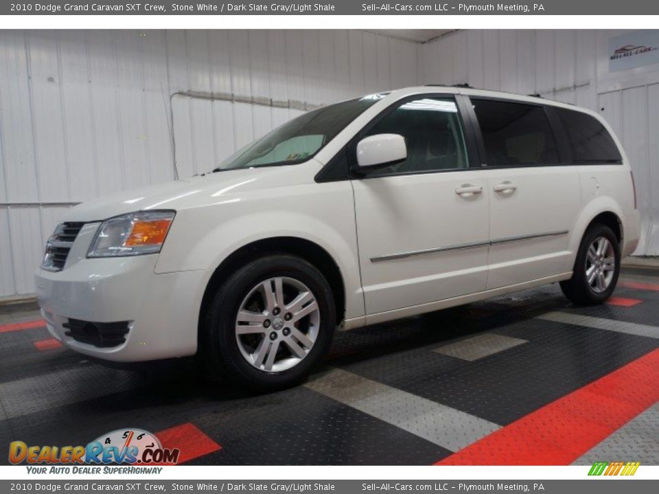 2010 Dodge Grand Caravan SXT Crew Stone White / Dark Slate Gray/Light Shale Photo #2