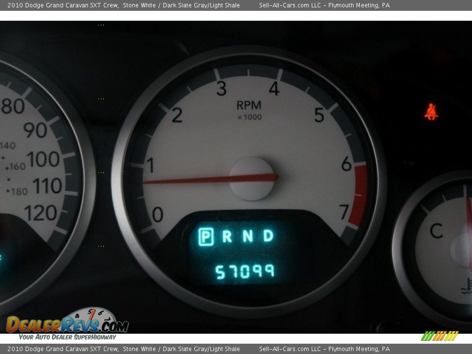 2010 Dodge Grand Caravan SXT Crew Stone White / Dark Slate Gray/Light Shale Photo #33