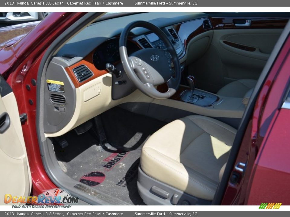 2013 Hyundai Genesis 3.8 Sedan Cabernet Red Pearl / Cashmere Photo #11