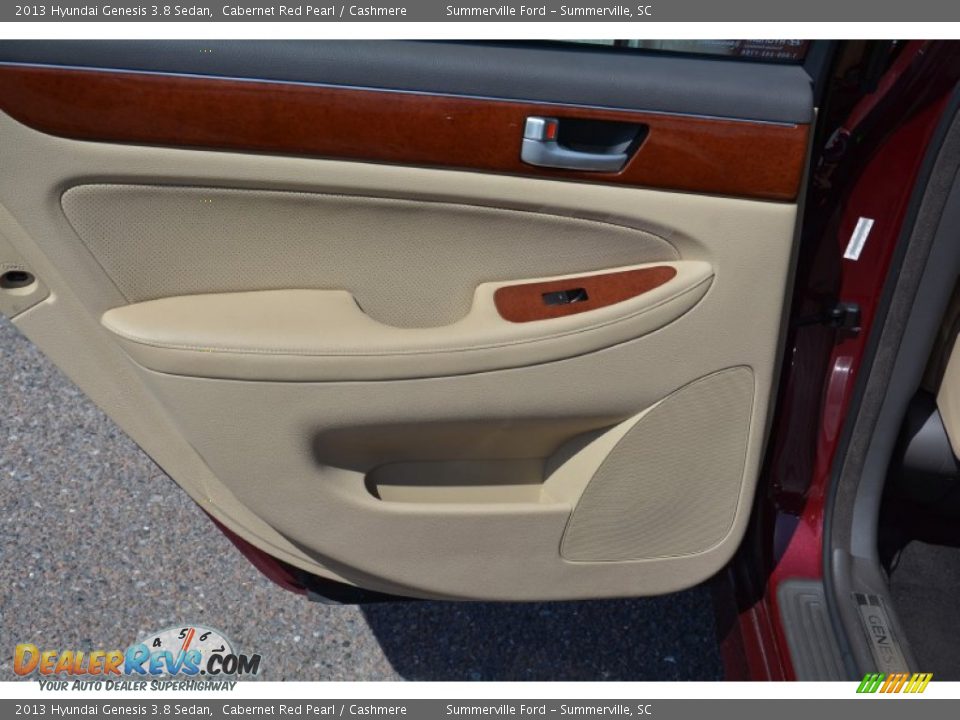 2013 Hyundai Genesis 3.8 Sedan Cabernet Red Pearl / Cashmere Photo #15