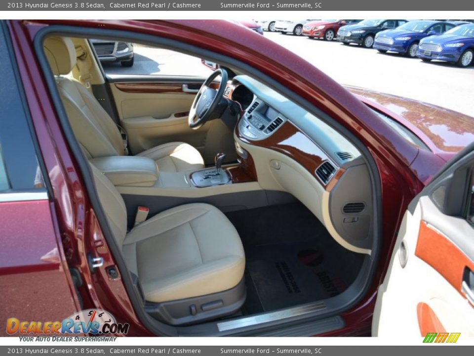 2013 Hyundai Genesis 3.8 Sedan Cabernet Red Pearl / Cashmere Photo #19