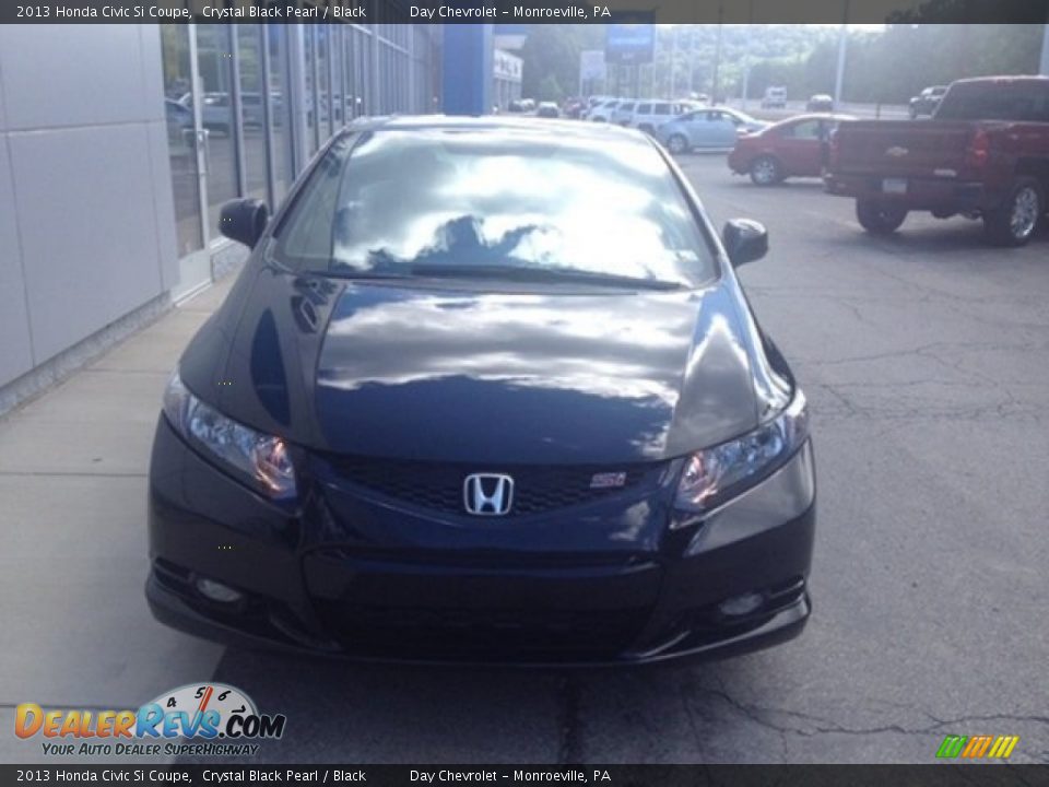 2013 Honda Civic Si Coupe Crystal Black Pearl / Black Photo #3