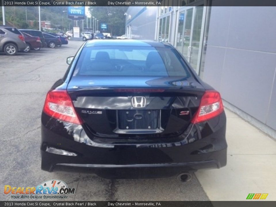 2013 Honda Civic Si Coupe Crystal Black Pearl / Black Photo #6