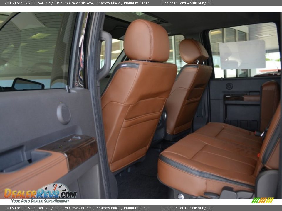 Rear Seat of 2016 Ford F250 Super Duty Platinum Crew Cab 4x4 Photo #14