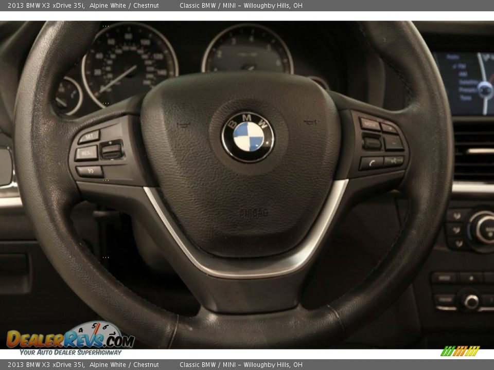 2013 BMW X3 xDrive 35i Alpine White / Chestnut Photo #7