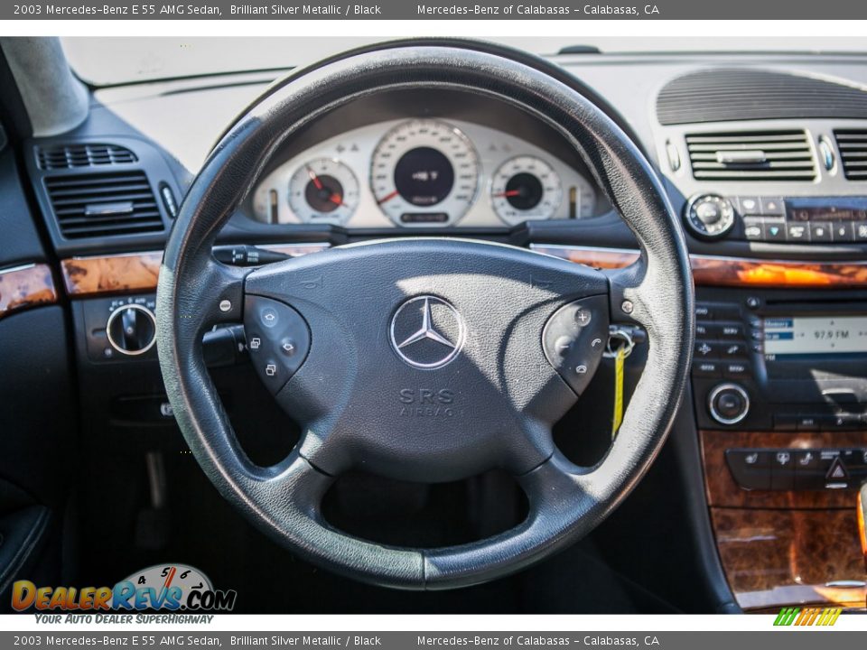 2003 Mercedes-Benz E 55 AMG Sedan Steering Wheel Photo #17