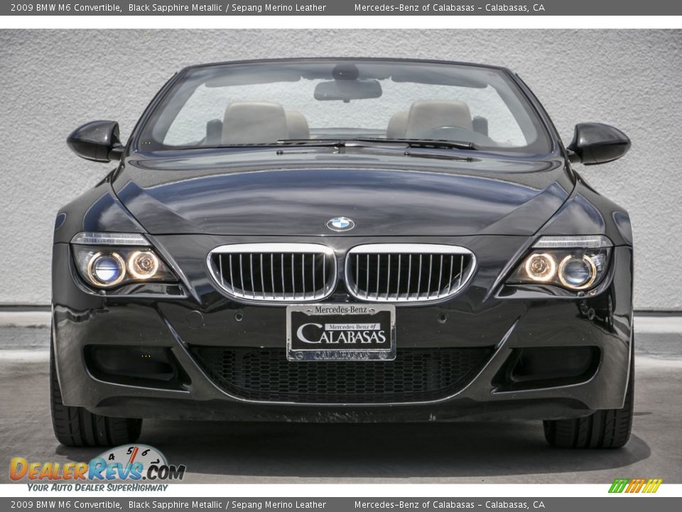 2009 BMW M6 Convertible Black Sapphire Metallic / Sepang Merino Leather Photo #2