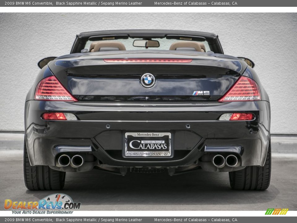 2009 BMW M6 Convertible Black Sapphire Metallic / Sepang Merino Leather Photo #3