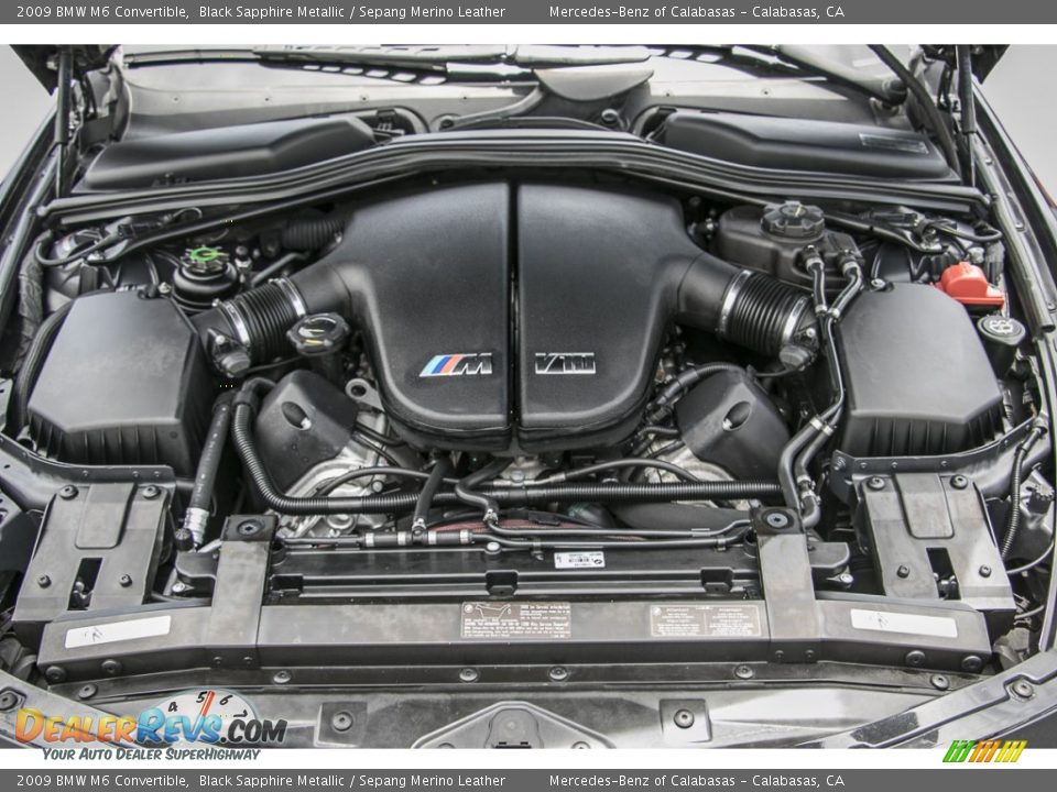 2009 BMW M6 Convertible 5.0 Liter DOHC 40-Valve VVT V10 Engine Photo #9