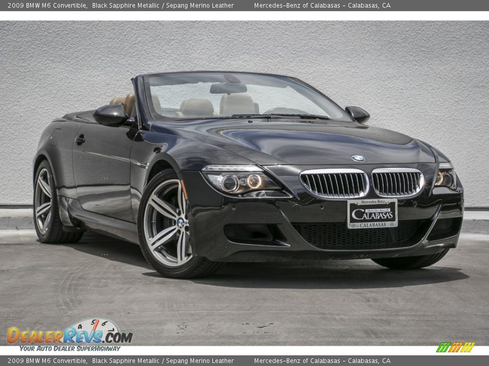 2009 BMW M6 Convertible Black Sapphire Metallic / Sepang Merino Leather Photo #11