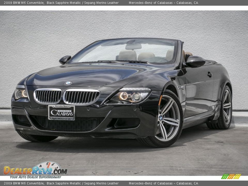 2009 BMW M6 Convertible Black Sapphire Metallic / Sepang Merino Leather Photo #12