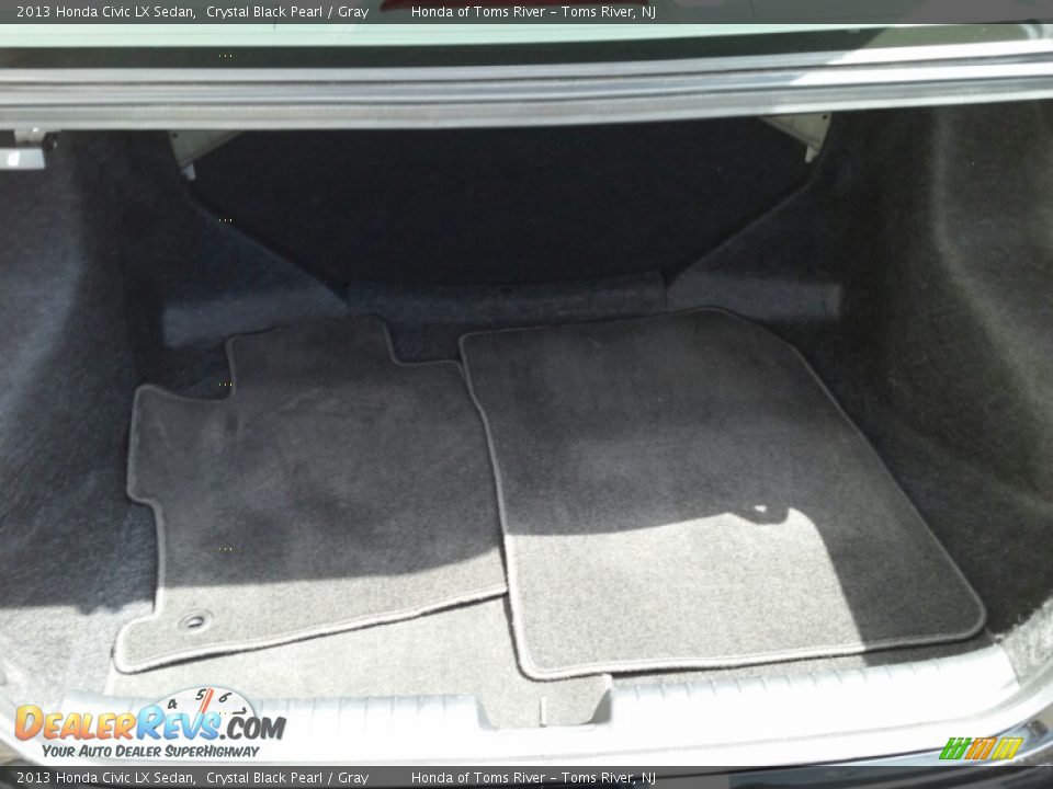 2013 Honda Civic LX Sedan Crystal Black Pearl / Gray Photo #15
