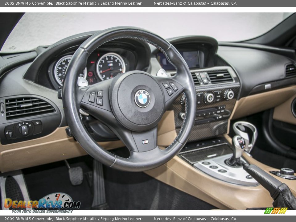 2009 BMW M6 Convertible Black Sapphire Metallic / Sepang Merino Leather Photo #17