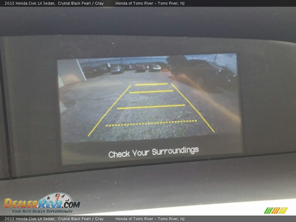 2013 Honda Civic LX Sedan Crystal Black Pearl / Gray Photo #17