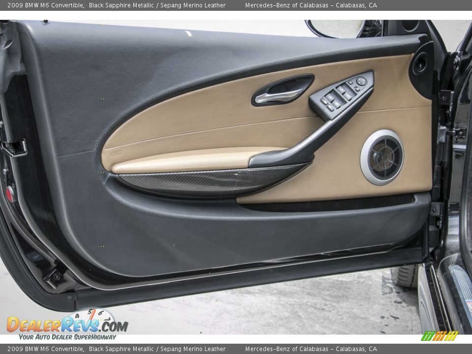 2009 BMW M6 Convertible Black Sapphire Metallic / Sepang Merino Leather Photo #18