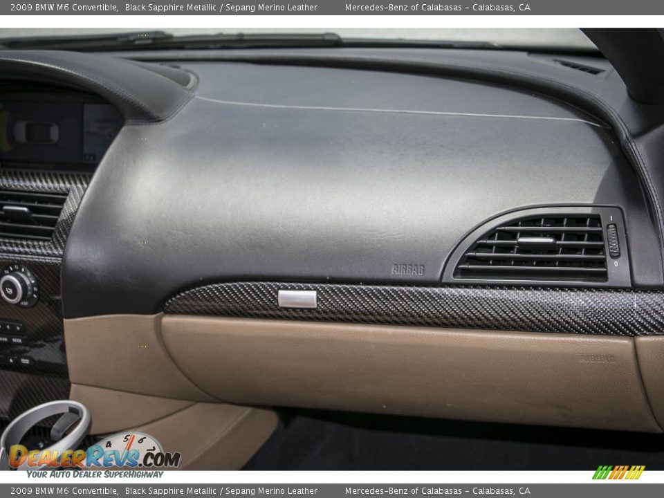 2009 BMW M6 Convertible Black Sapphire Metallic / Sepang Merino Leather Photo #21
