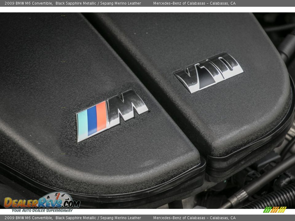 2009 BMW M6 Convertible Black Sapphire Metallic / Sepang Merino Leather Photo #25