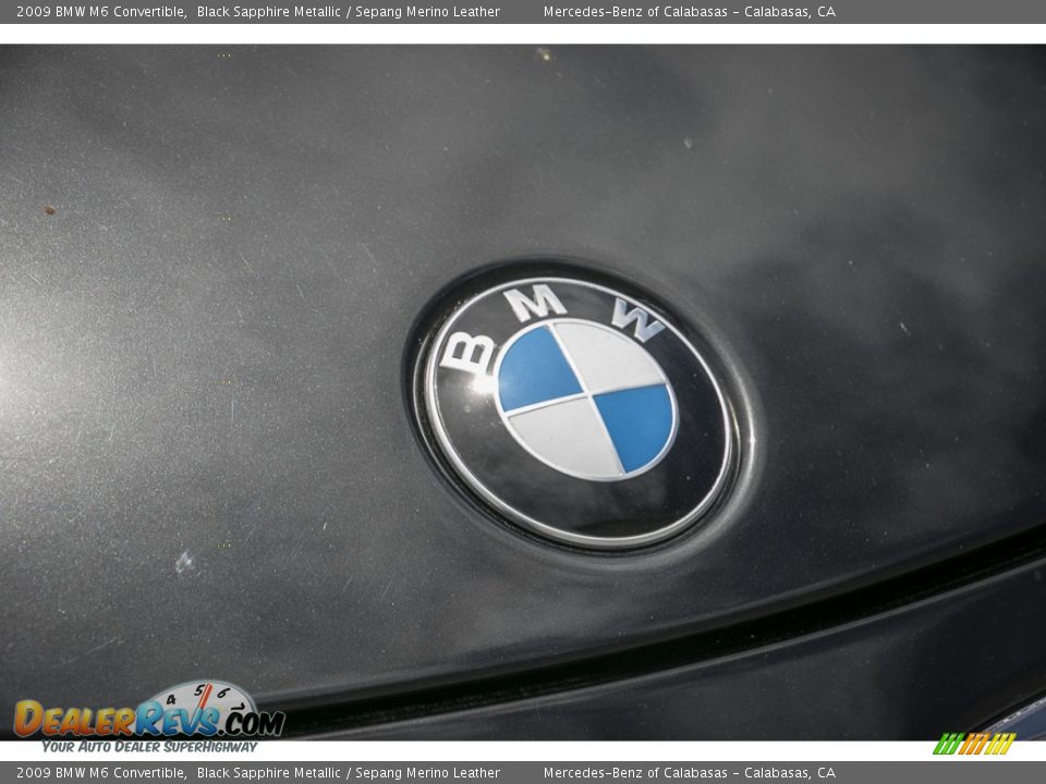 2009 BMW M6 Convertible Black Sapphire Metallic / Sepang Merino Leather Photo #27