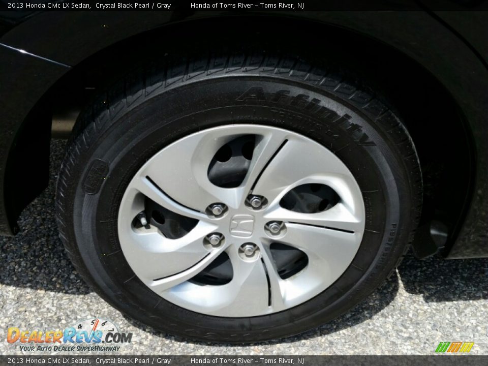 2013 Honda Civic LX Sedan Crystal Black Pearl / Gray Photo #29