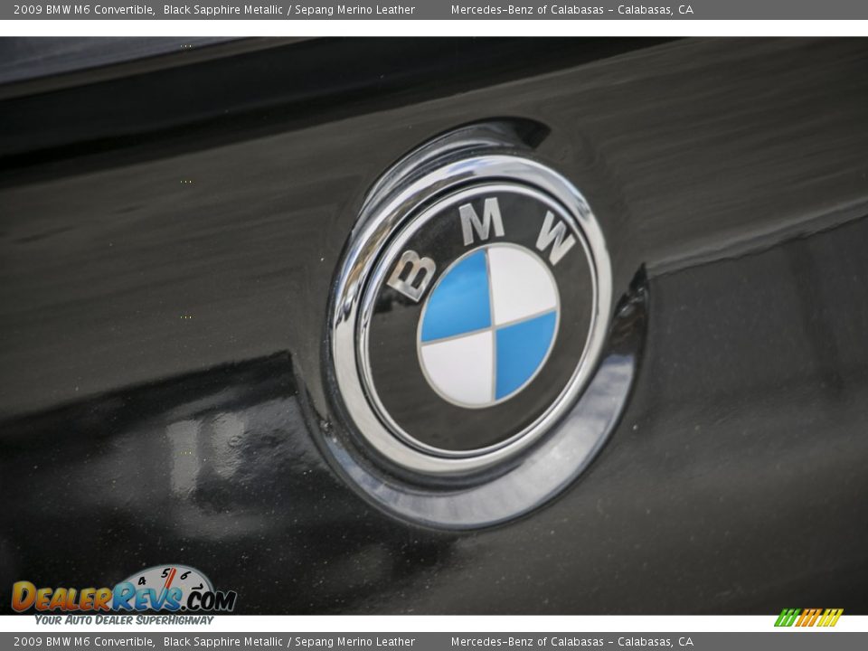 2009 BMW M6 Convertible Black Sapphire Metallic / Sepang Merino Leather Photo #29