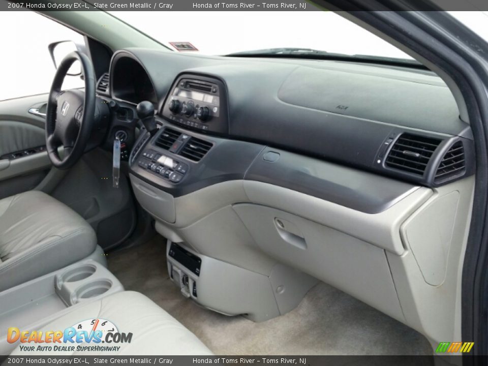 2007 Honda Odyssey EX-L Slate Green Metallic / Gray Photo #9