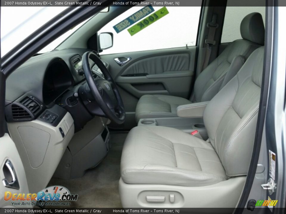 2007 Honda Odyssey EX-L Slate Green Metallic / Gray Photo #19