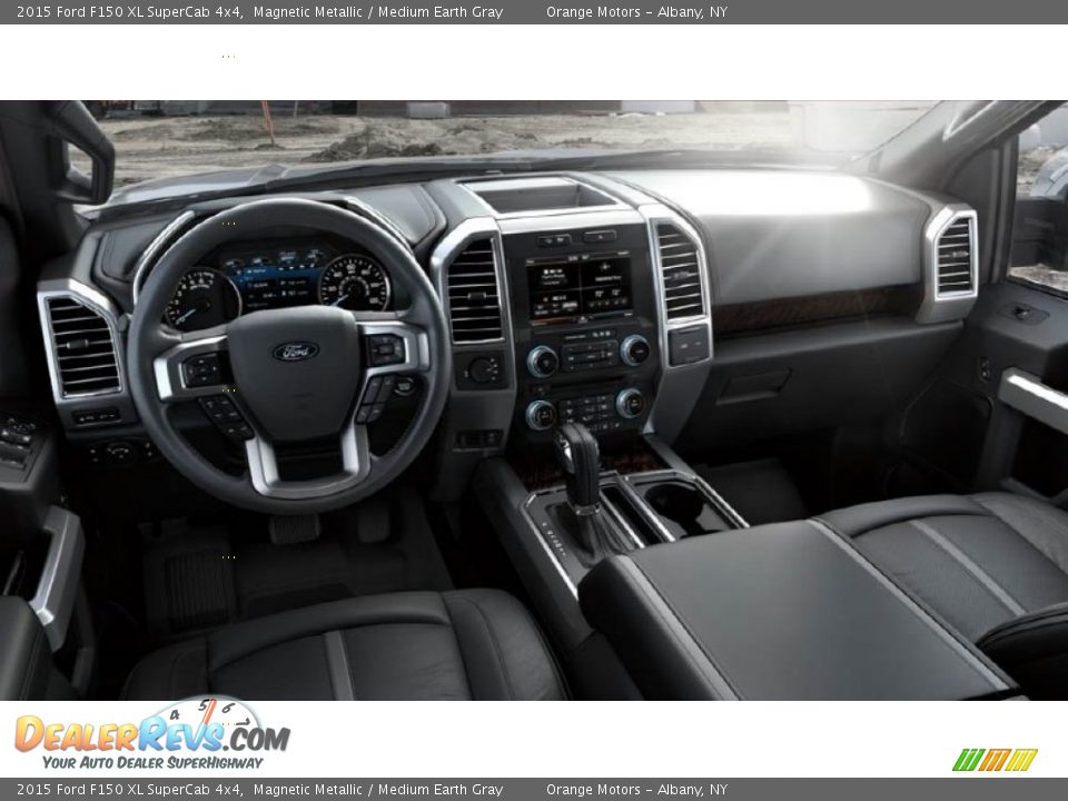 2015 Ford F150 XL SuperCab 4x4 Magnetic Metallic / Medium Earth Gray Photo #3