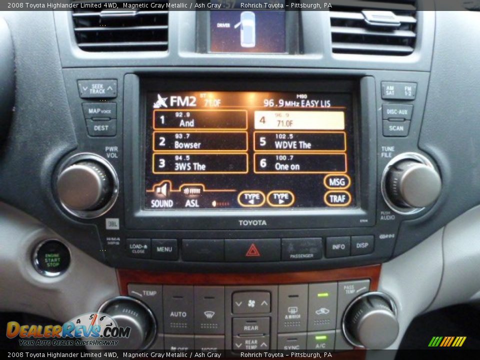 2008 Toyota Highlander Limited 4WD Magnetic Gray Metallic / Ash Gray Photo #3