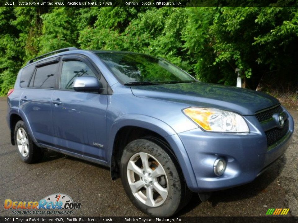 2011 Toyota RAV4 Limited 4WD Pacific Blue Metallic / Ash Photo #1