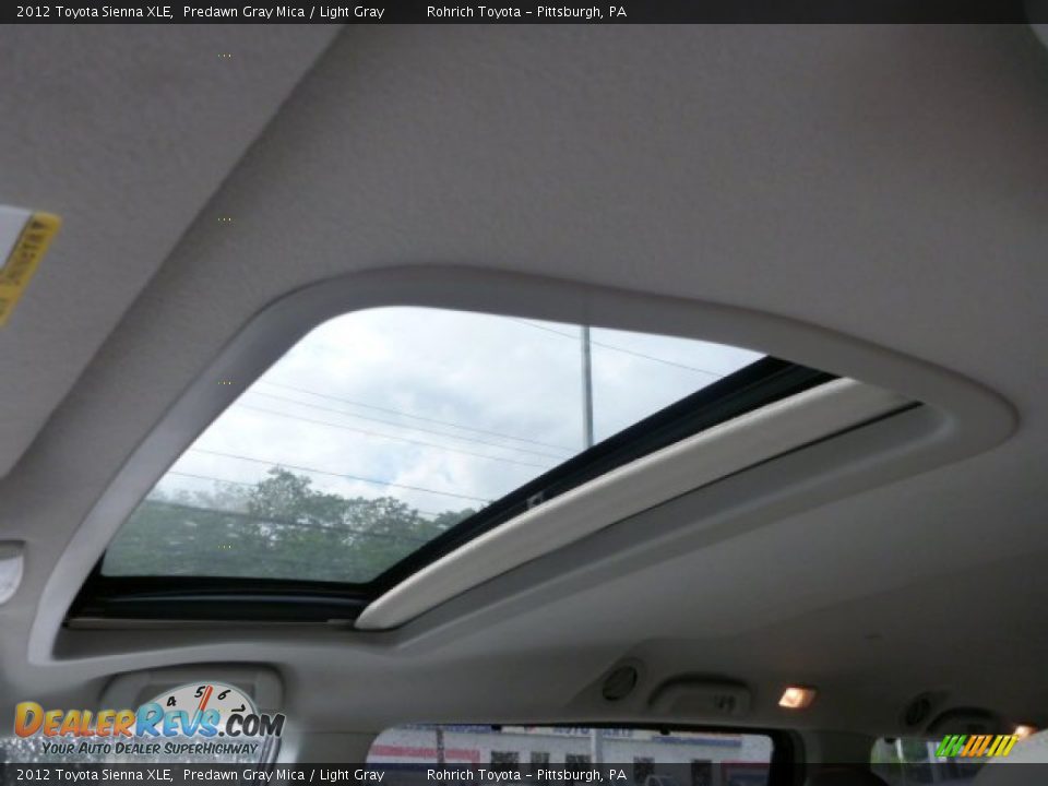 2012 Toyota Sienna XLE Predawn Gray Mica / Light Gray Photo #2