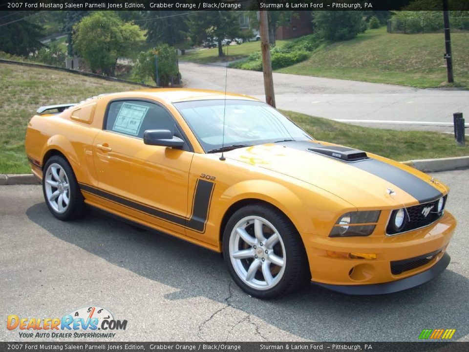 2007 Ford Mustang Saleen Parnelli Jones Edition Grabber Orange / Black/Orange Photo #1