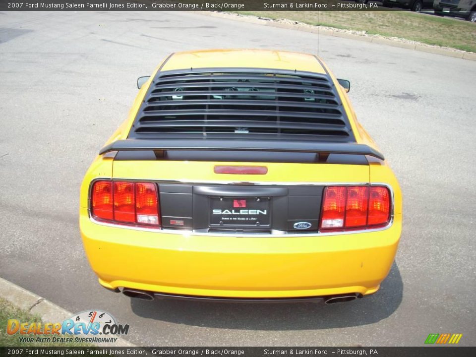 2007 Ford Mustang Saleen Parnelli Jones Edition Grabber Orange / Black/Orange Photo #3