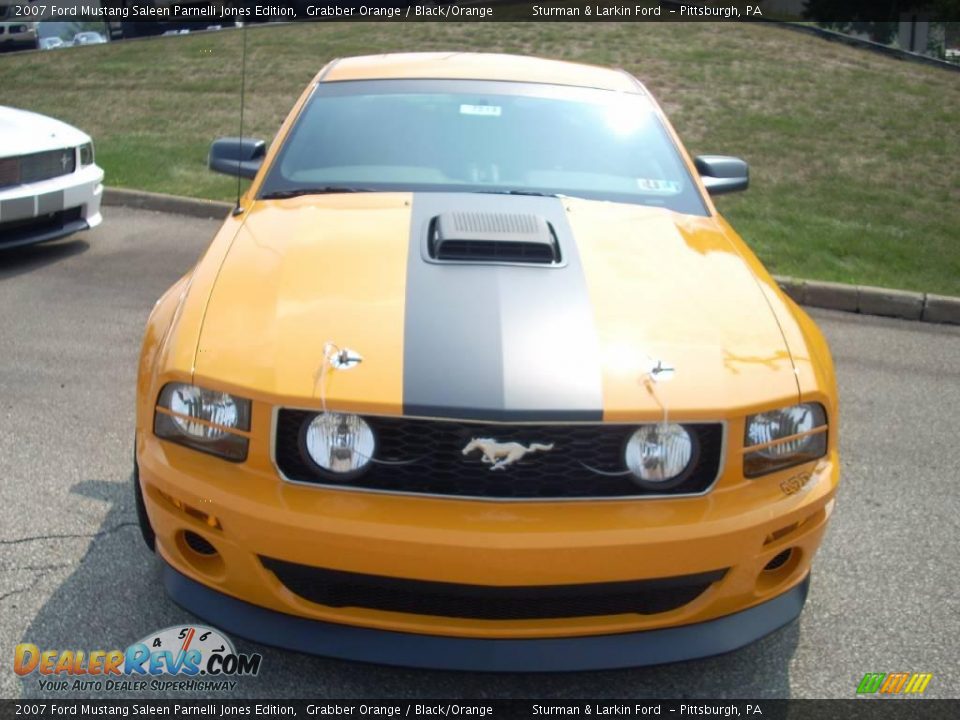 2007 Ford Mustang Saleen Parnelli Jones Edition Grabber Orange / Black/Orange Photo #5
