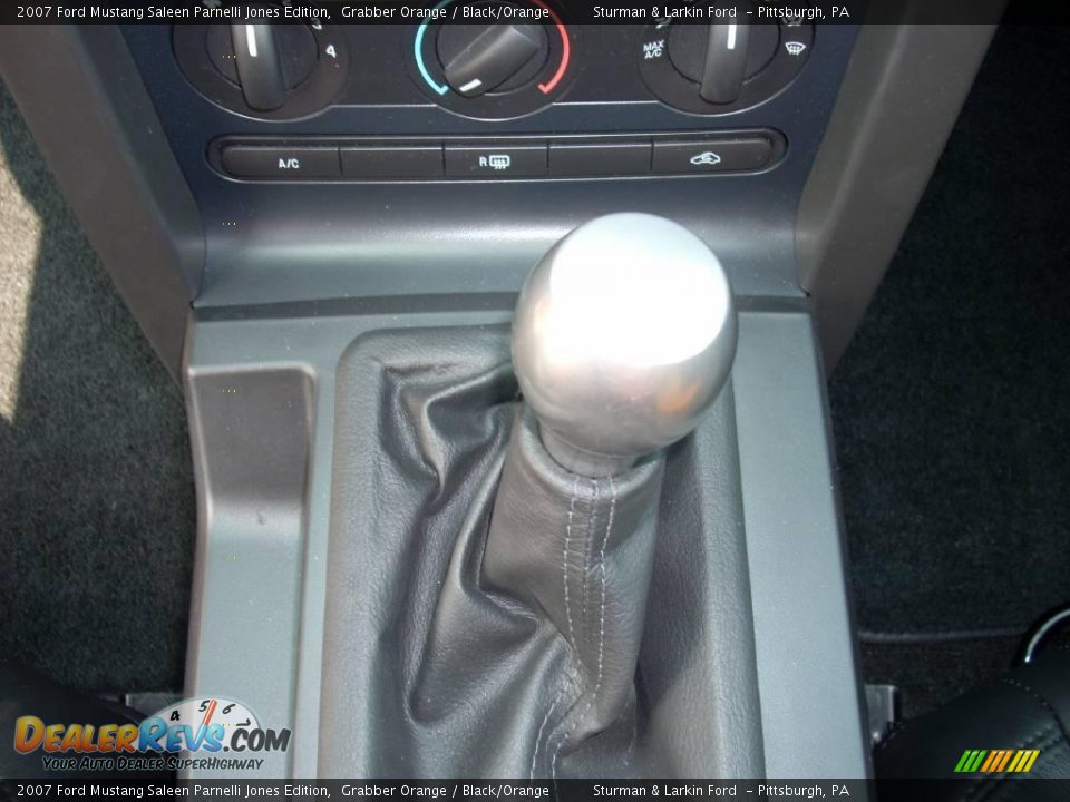 2007 Ford Mustang Saleen Parnelli Jones Edition Grabber Orange / Black/Orange Photo #23