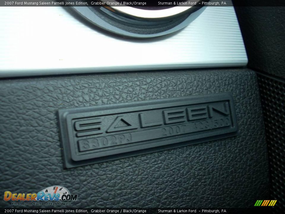 2007 Ford Mustang Saleen Parnelli Jones Edition Grabber Orange / Black/Orange Photo #26