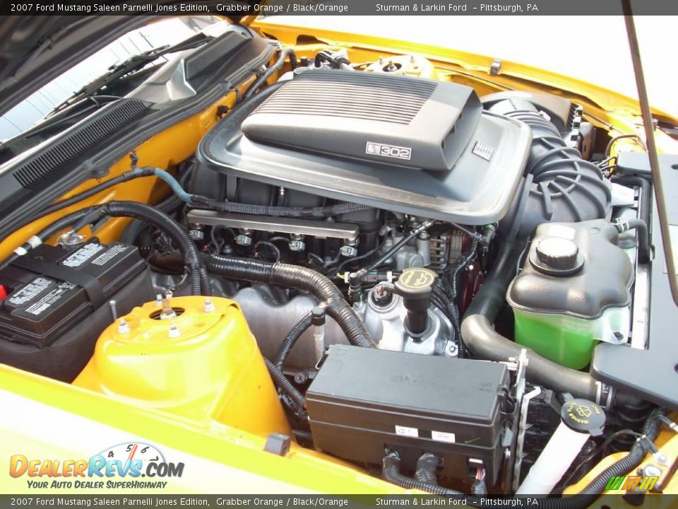 2007 Ford Mustang Saleen Parnelli Jones Edition Grabber Orange / Black/Orange Photo #28