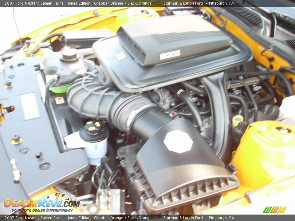 2007 Ford Mustang Saleen Parnelli Jones Edition Grabber Orange / Black/Orange Photo #29