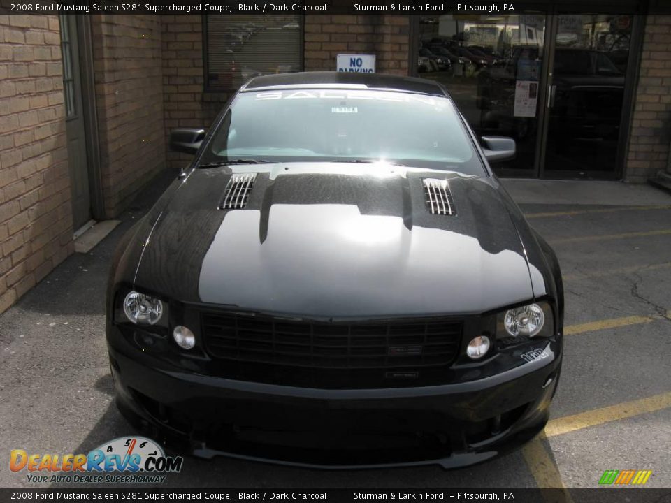 2008 Ford Mustang Saleen S281 Supercharged Coupe Black / Dark Charcoal Photo #2