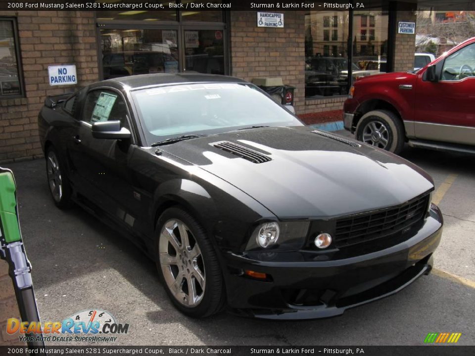 2008 Ford Mustang Saleen S281 Supercharged Coupe Black / Dark Charcoal Photo #3
