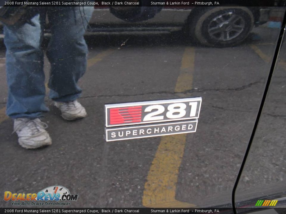 2008 Ford Mustang Saleen S281 Supercharged Coupe Black / Dark Charcoal Photo #6